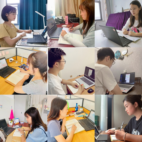 2.认真聆听并做好记录的老师们