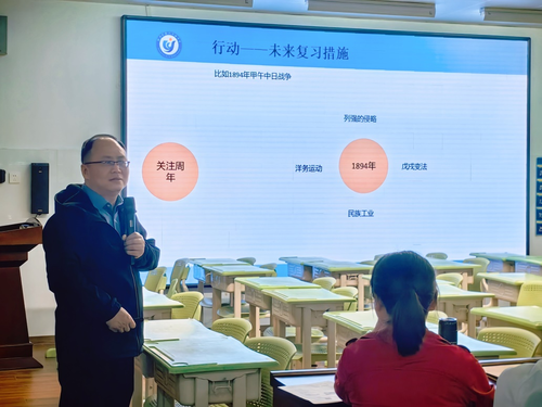 2郑州市第九十四中学王保平老师进行郑州市2024年中招第一次适应性测试分析