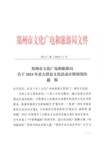 关于2024年重大群众文化活动开展情况的通报(1)_page-0001